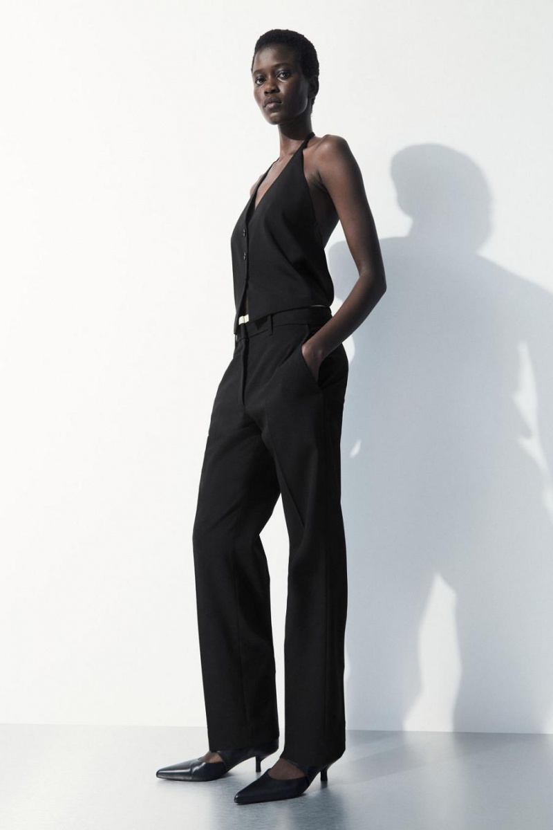 Pantaloni Dama COS The Deconstructed Negrii | PHESO-0154