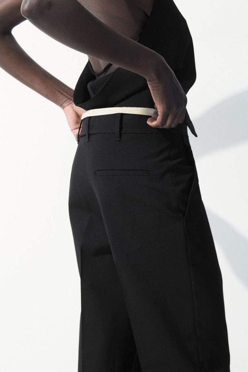 Pantaloni Dama COS The Deconstructed Negrii | PHESO-0154