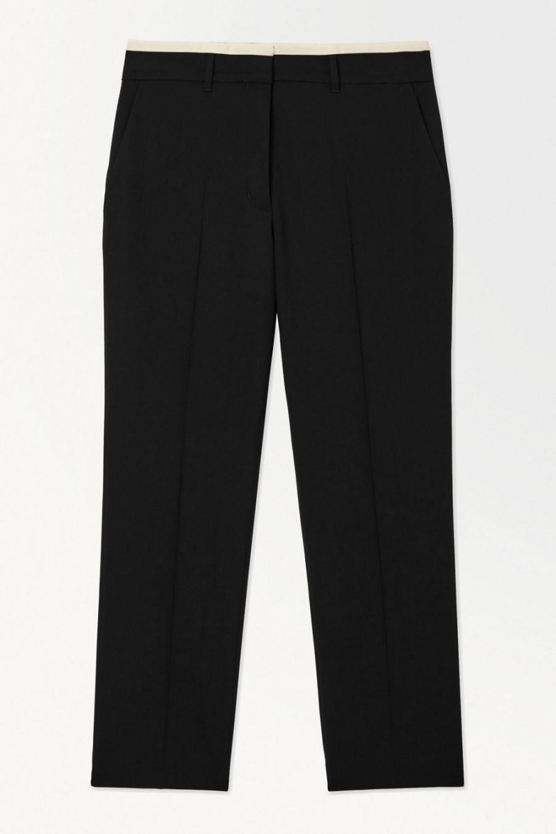 Pantaloni Dama COS The Deconstructed Negrii | PHESO-0154