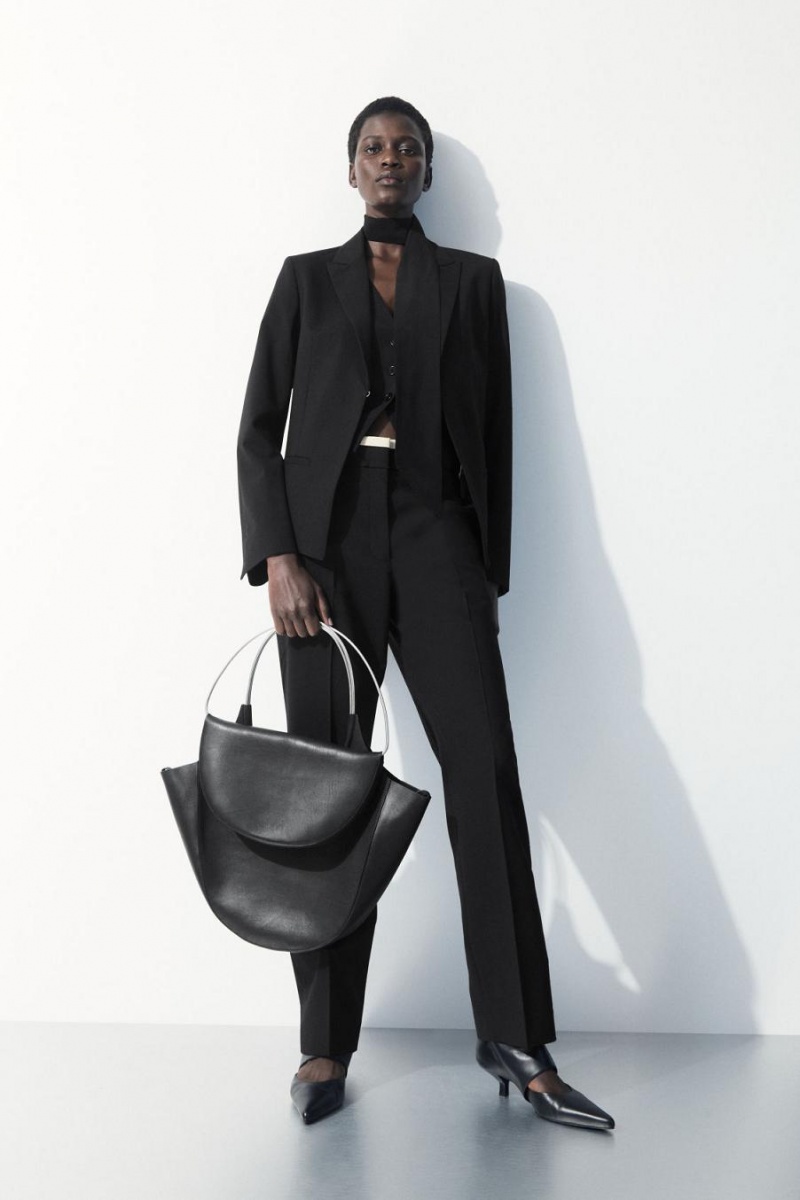 Pantaloni Dama COS The Deconstructed Negrii | PHESO-0154