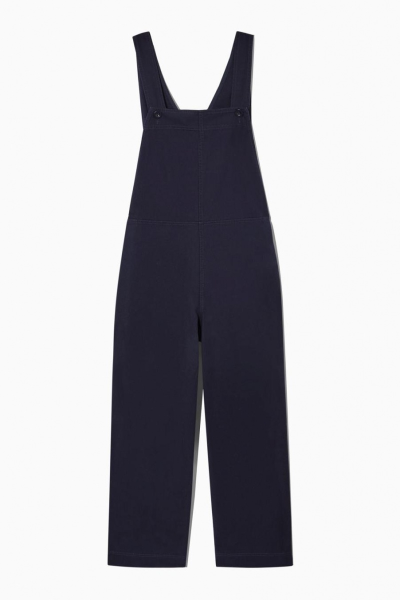 Pantaloni Dama COS Wrap-back Largi-leg Bleumarin | GQMUR-8791