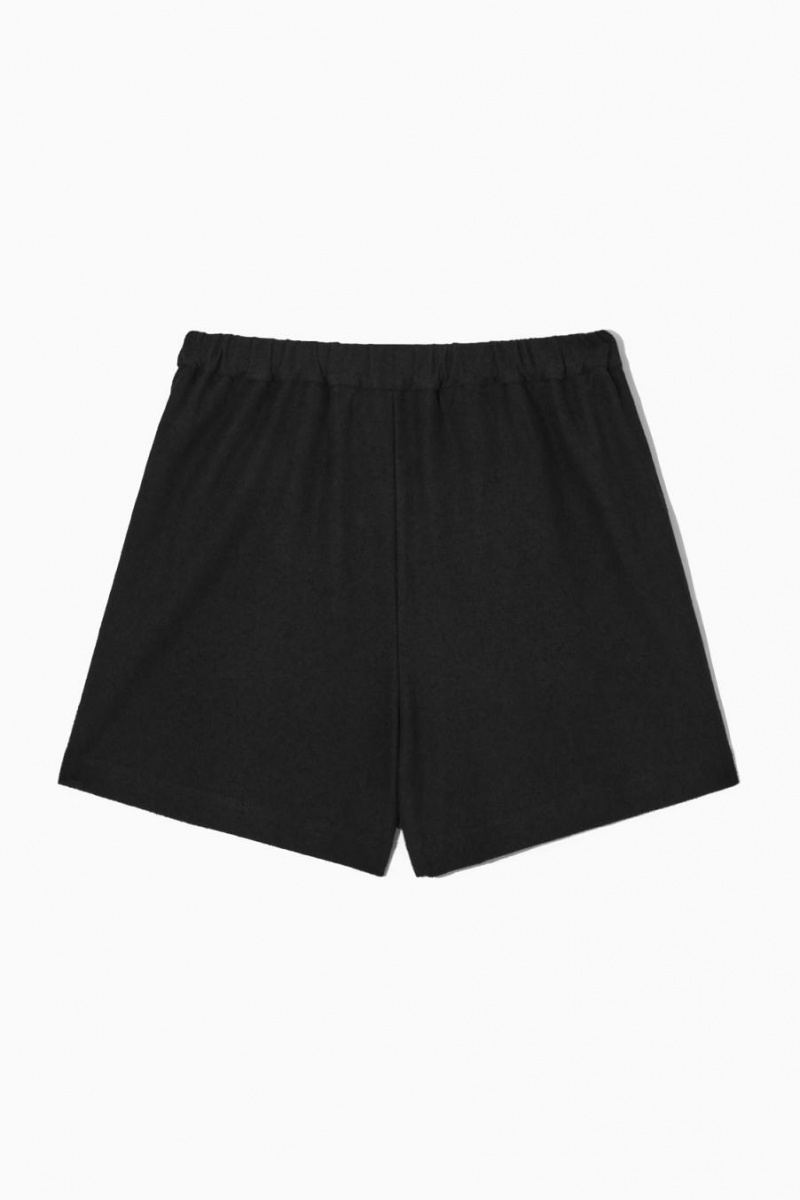 Pantaloni Scurti Dama COS Bouclé Negrii | EDLKA-6094