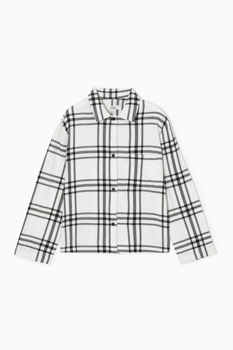 Pijama Dama COS Checked Flannel Set Albi Negrii | XGBVC-3524