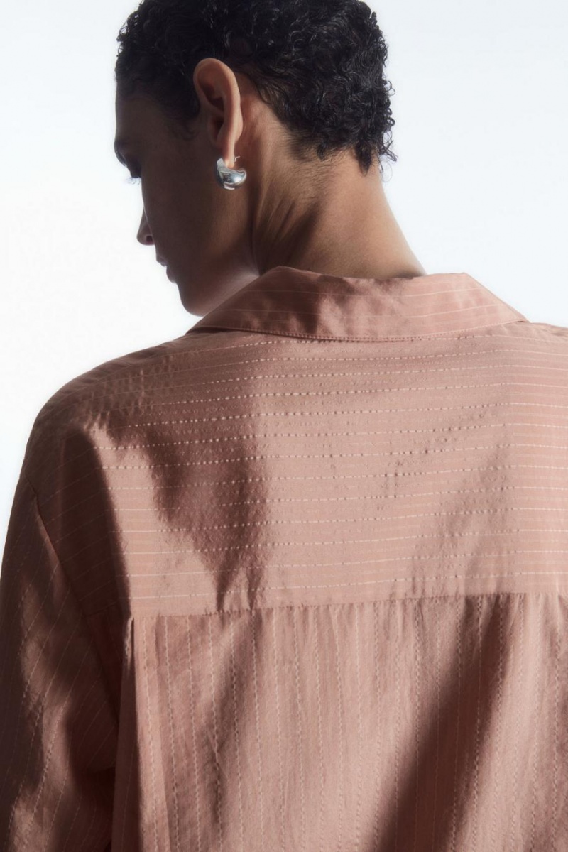 Pijama Dama COS In Dungi Silk-blend Roz | SIDPW-4619