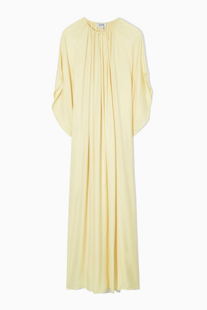 Rochie Dama COS Floaty Gathered Midi Galbeni | VXAFH-1846