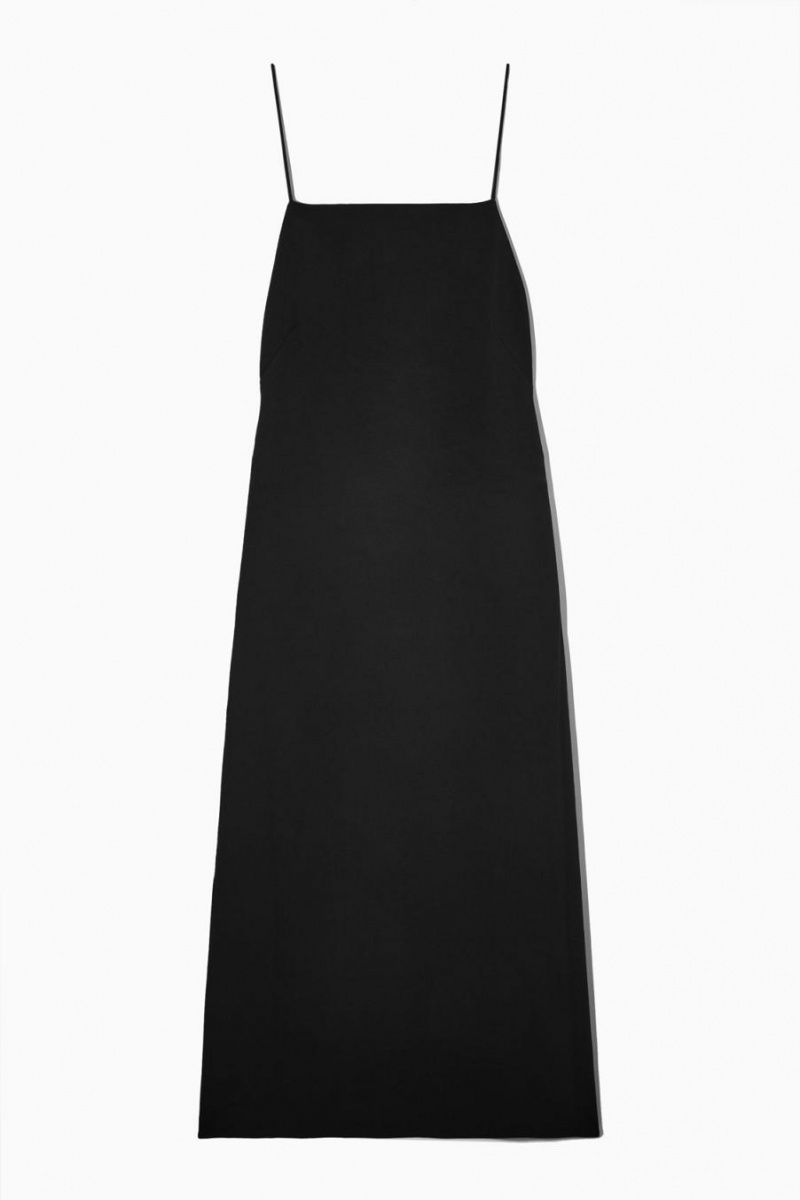 Rochie Dama COS Open-back Midi Negrii | KFRPO-8673