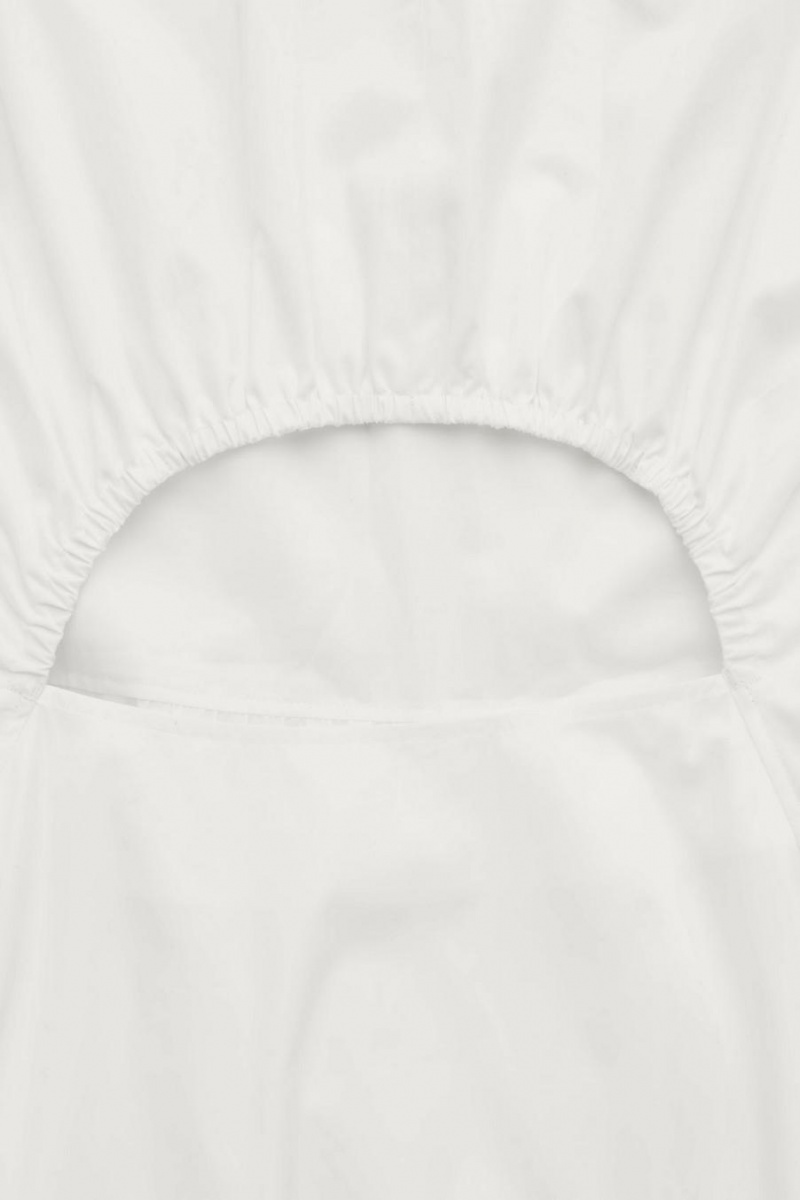 Rochie Dama COS Open-back Tiered Albi | WDPAB-5143