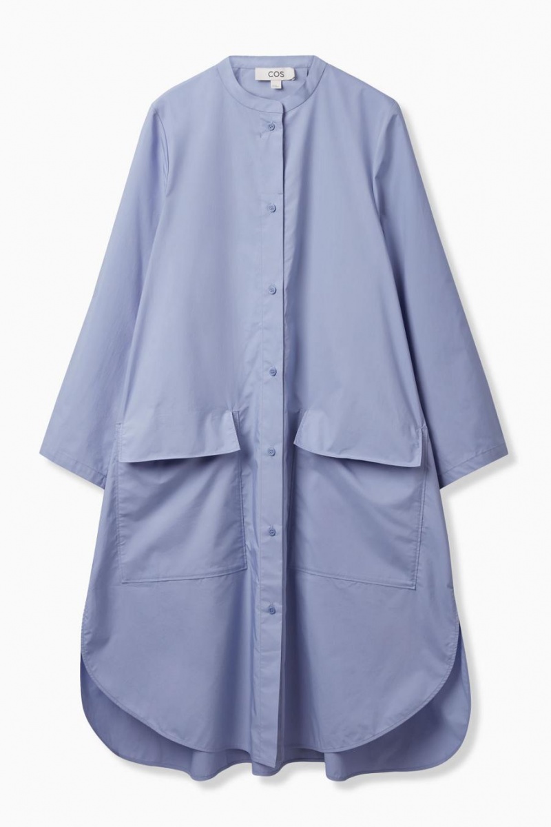 Rochie Dama COS Oversized Poplin Shirt Albastri Deschis | NKXMH-8603