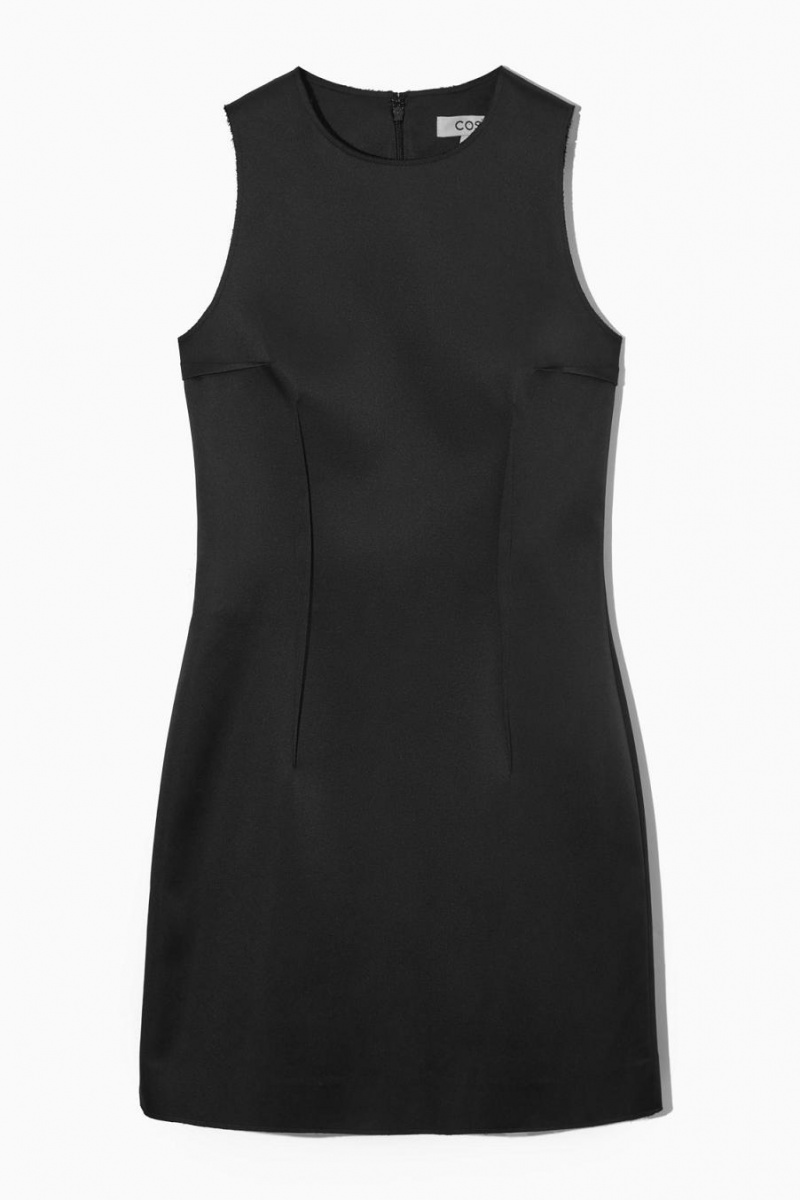 Rochie Dama COS Slim-fit Satin Mini Negrii | SXEKN-7931
