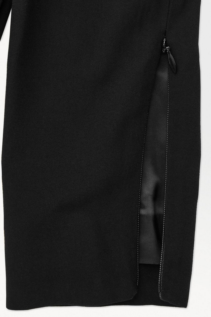 Rochie Dama COS The Draped Open-back Mini Negrii | OLVHS-7081