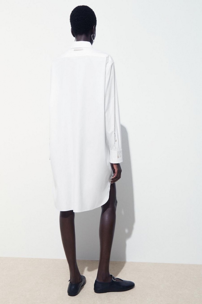 Rochie Dama COS The Minimal Shirt Albi | RBTYV-2895