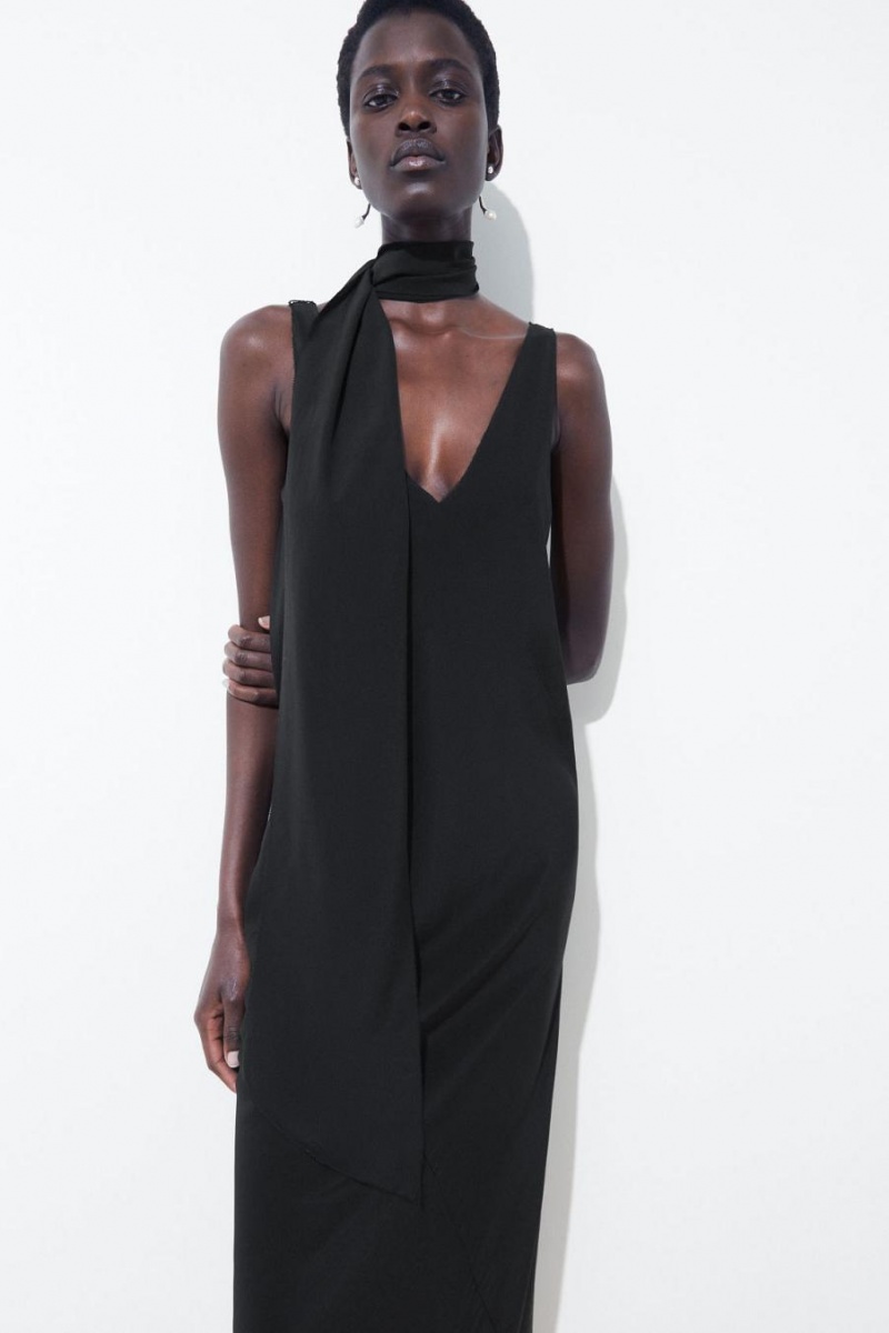 Rochie Dama COS The Silk Scarf Negrii | FWGPE-7386