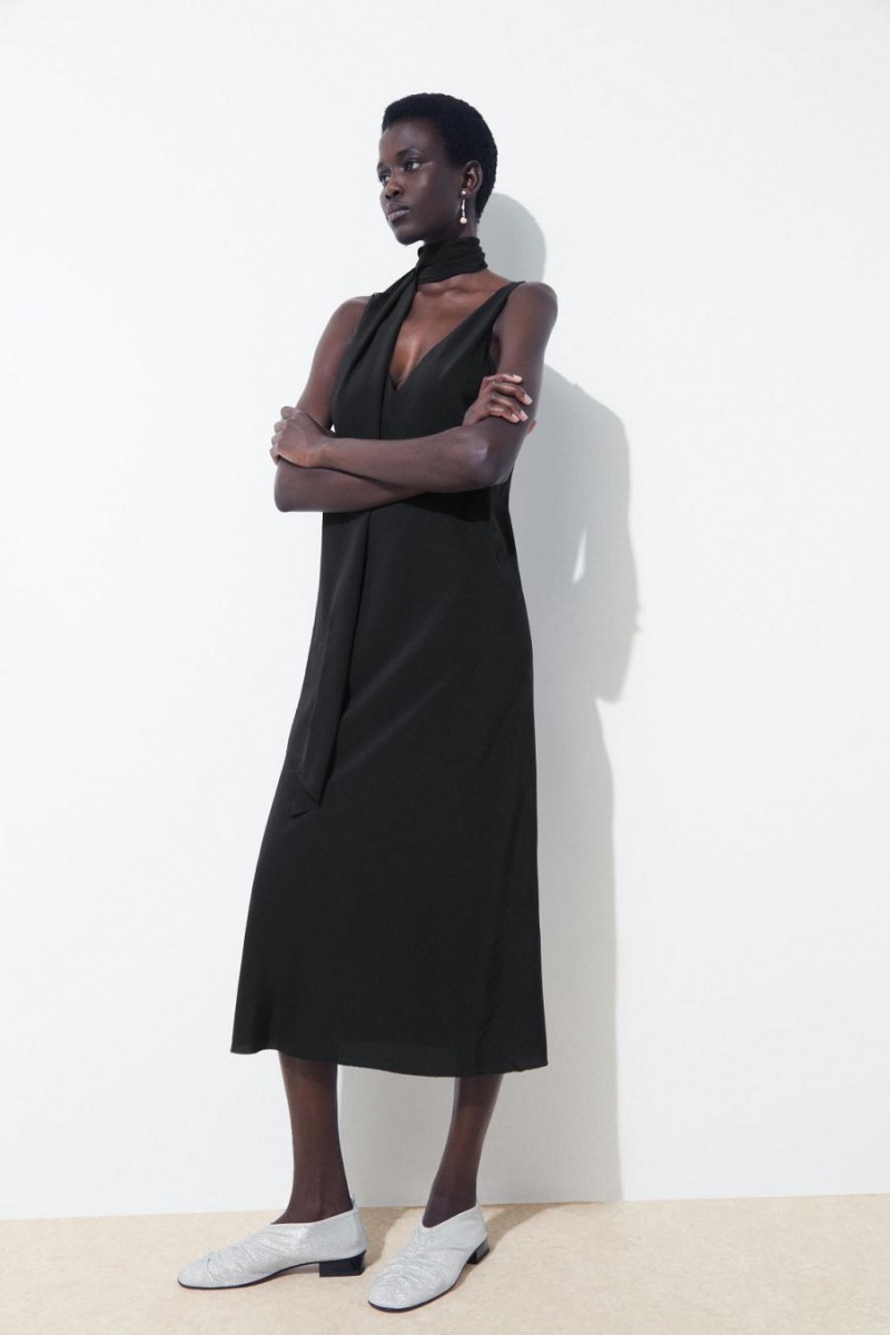 Rochie Dama COS The Silk Scarf Negrii | FWGPE-7386