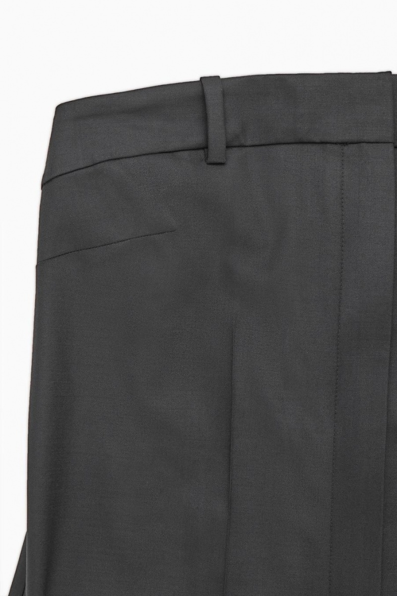 Salopeta Dama COS Strapless Lână Tailored Negrii | OXUCQ-8694