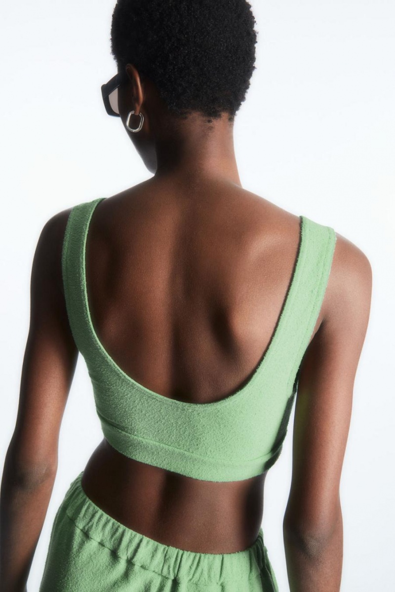 Sutien Dama COS Bouclé Verzi Deschis | KMNFH-7085