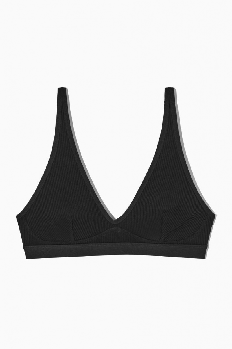Sutien Dama COS Contouring Cu Nervuri Triangle Negrii | GSNFQ-7250
