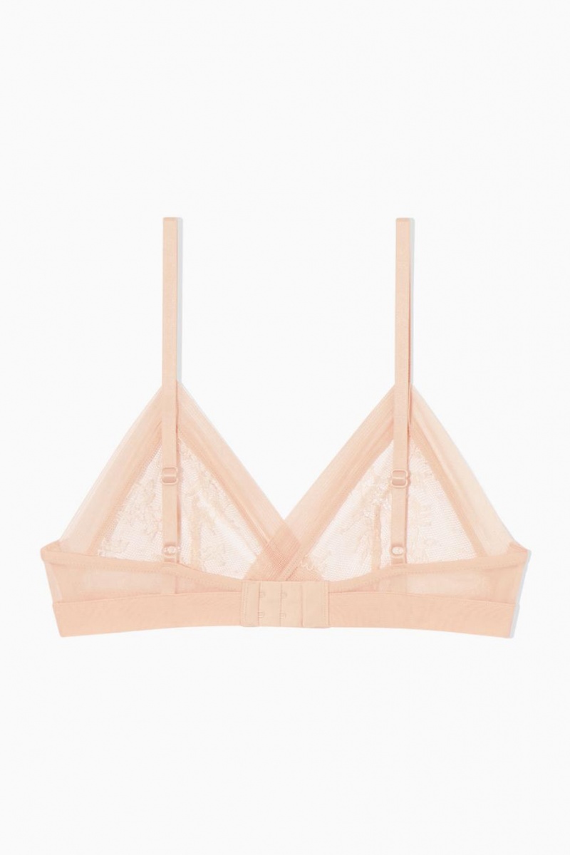 Sutien Dama COS Dantela Triangle Portocalii Deschis | GIARW-3079