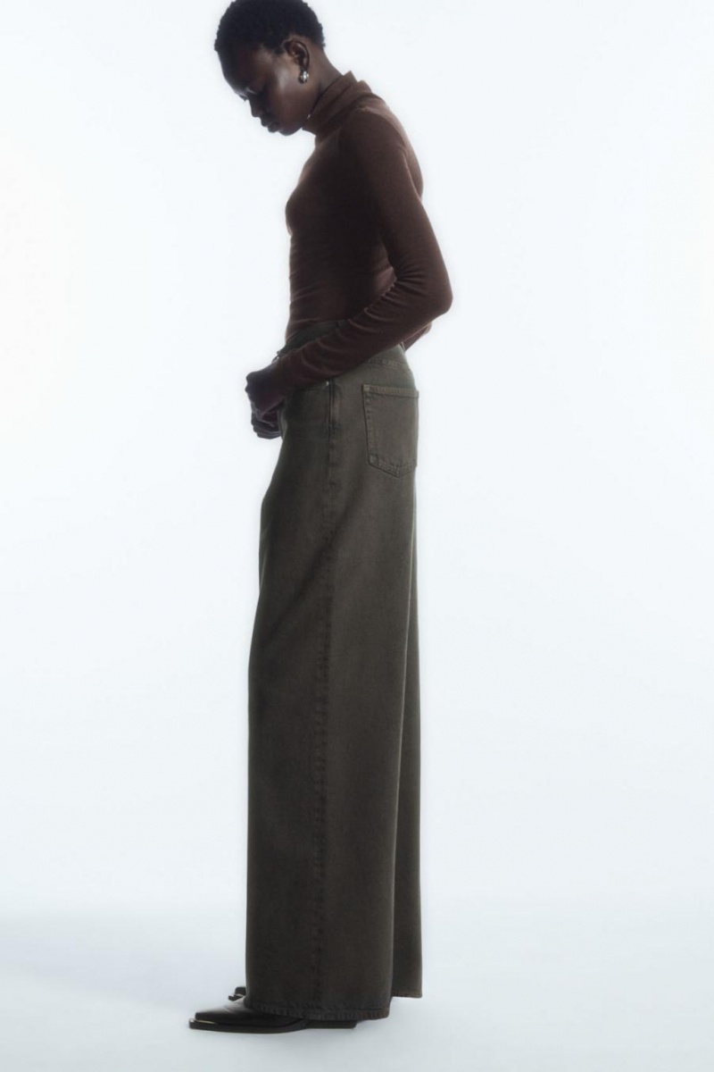 Top Dama COS Merino Lână Turtleneck Maro Inchis | CNWYM-0987