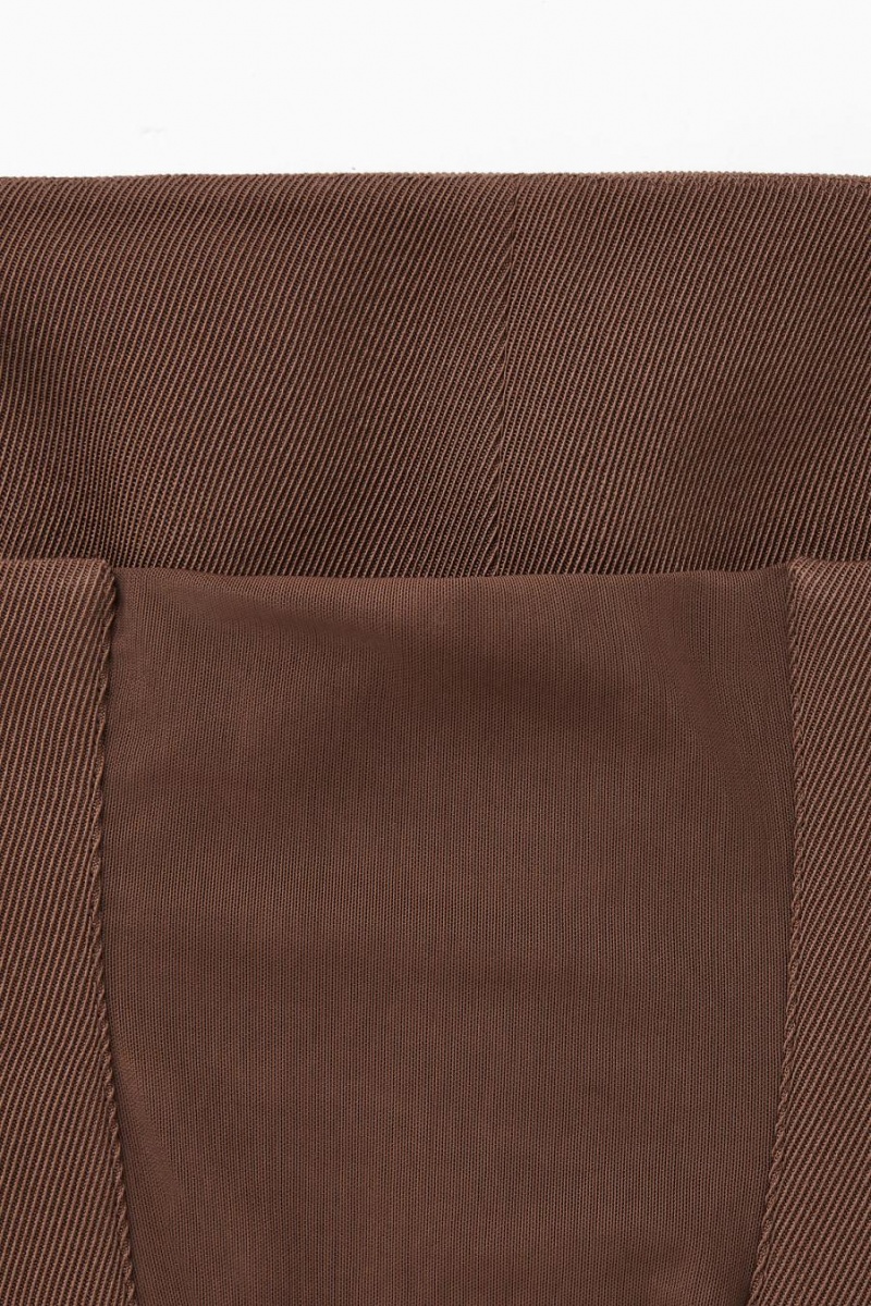 Top Dama COS The Lână Bandeau Maro Inchis | NZPGL-6798