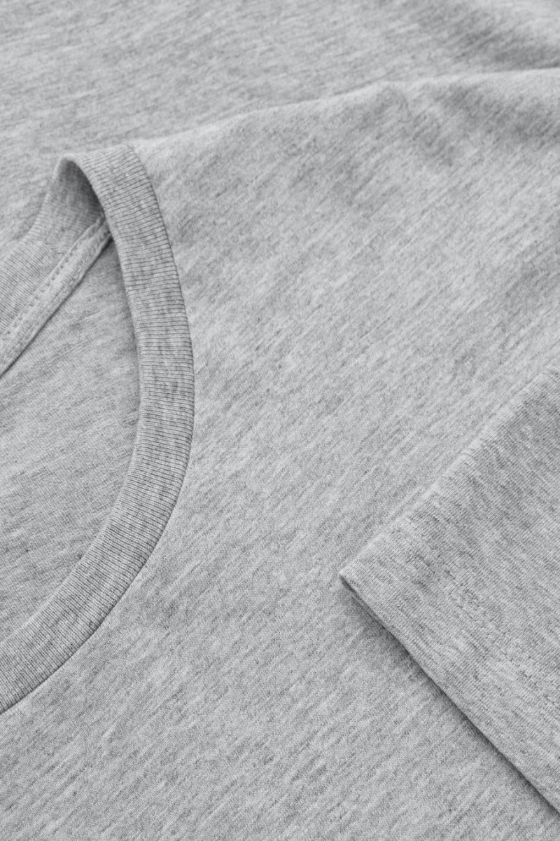 Tricou Barbati COS 3-pack The Extra Fine Bleumarin Gri Albi | IWKSF-4670