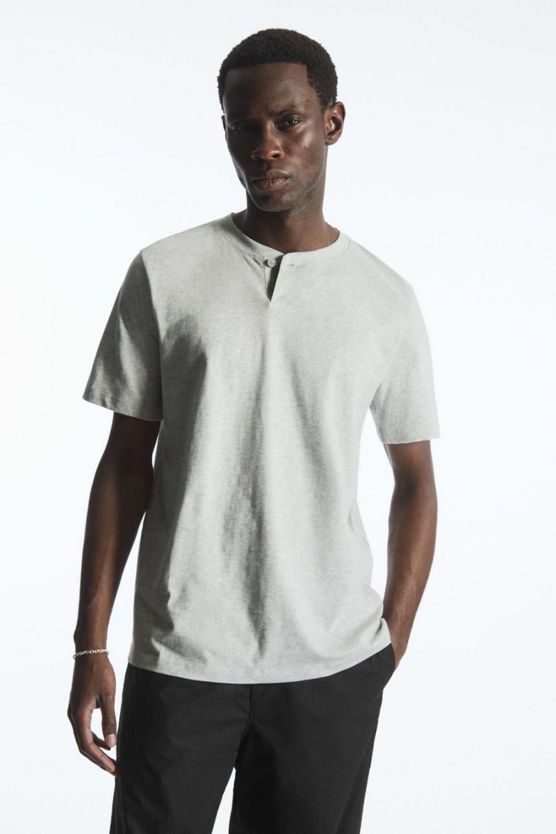 Tricou Barbati COS Regular-fit Baseball Gri Deschis | CJNXA-4568