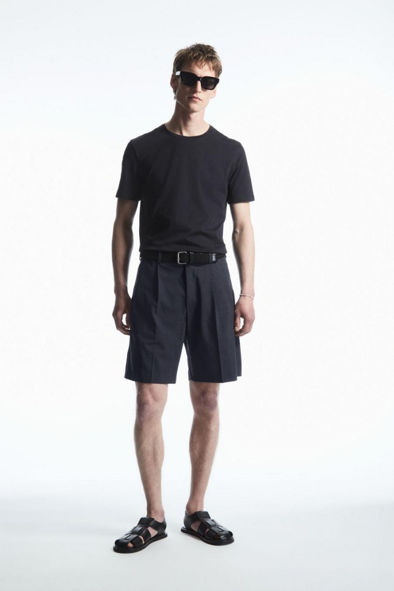 Tricou Barbati COS The Extra Fine Bleumarin | LXVAK-4971