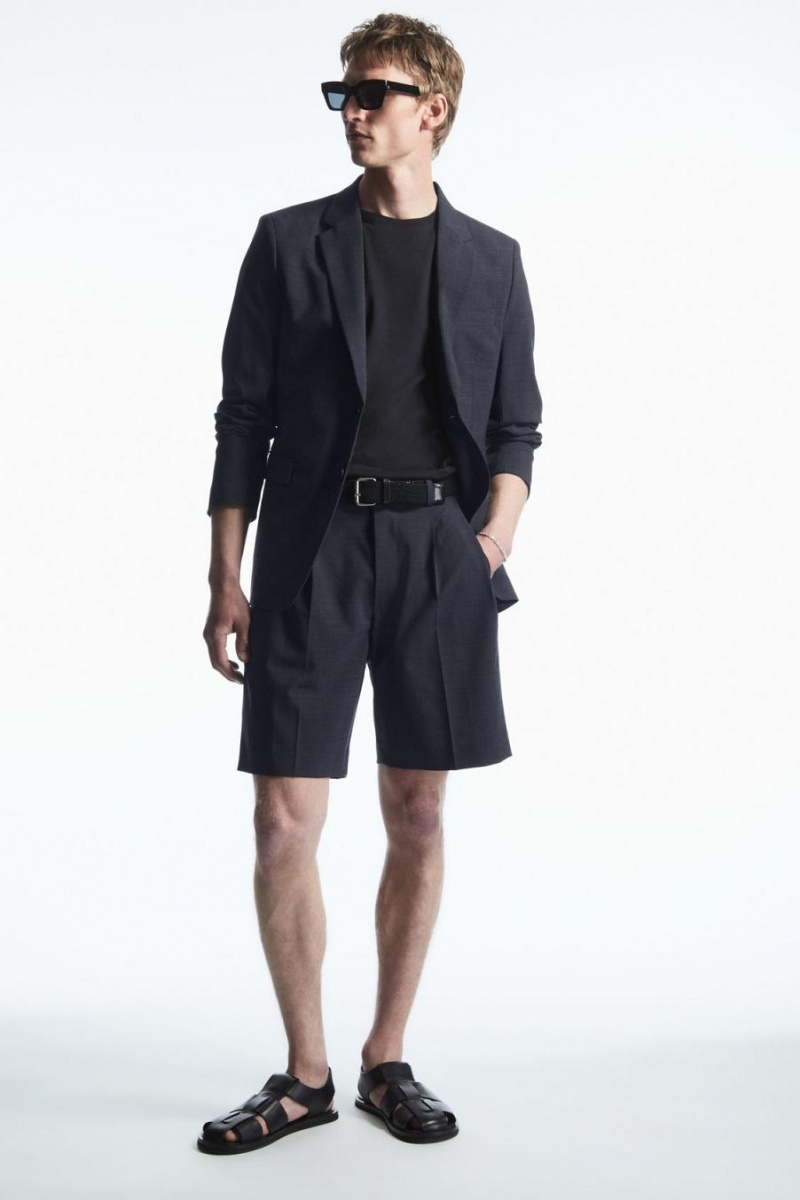 Tricou Barbati COS The Extra Fine Bleumarin | LXVAK-4971