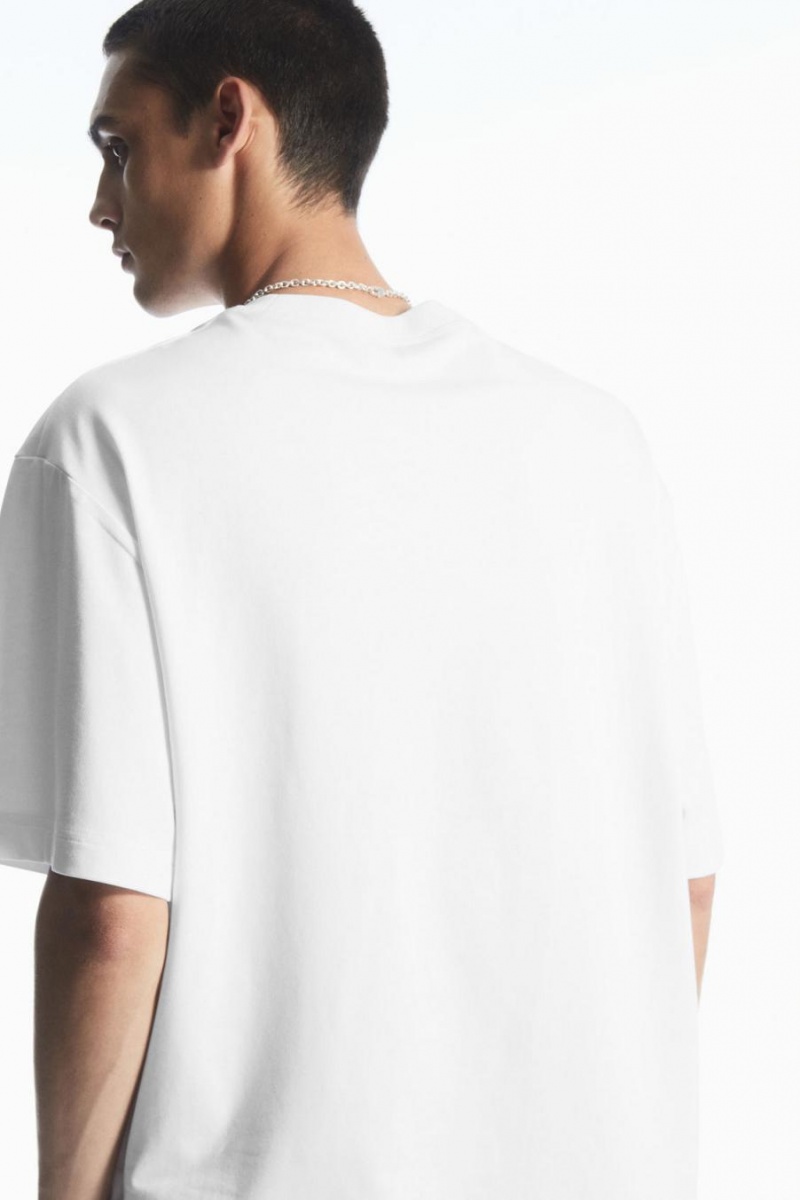 Tricou Barbati COS The Heavy Duty Albi | EDJLO-1042