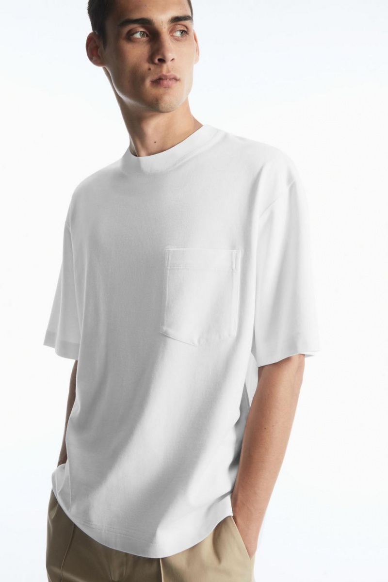 Tricou Barbati COS The Heavy Duty Albi | EDJLO-1042