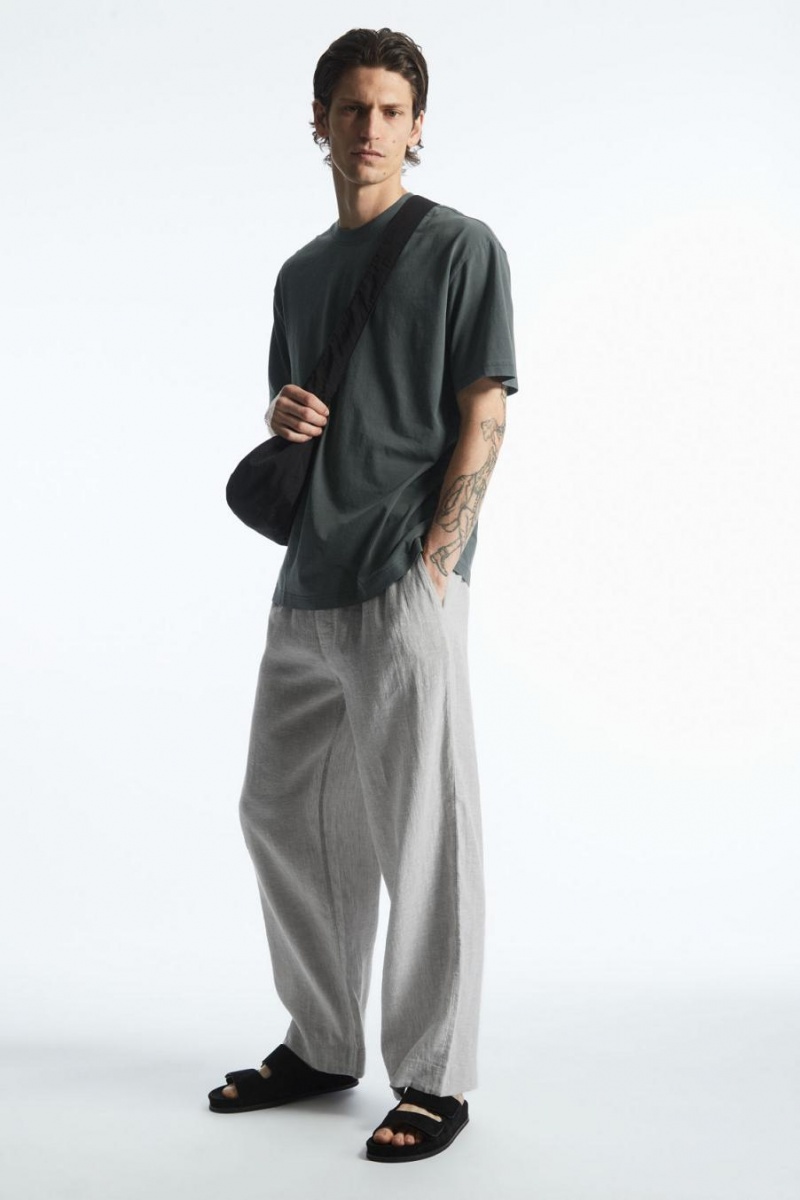 Tricou Barbati COS The Super Slouch Negrii | IQXEY-5163