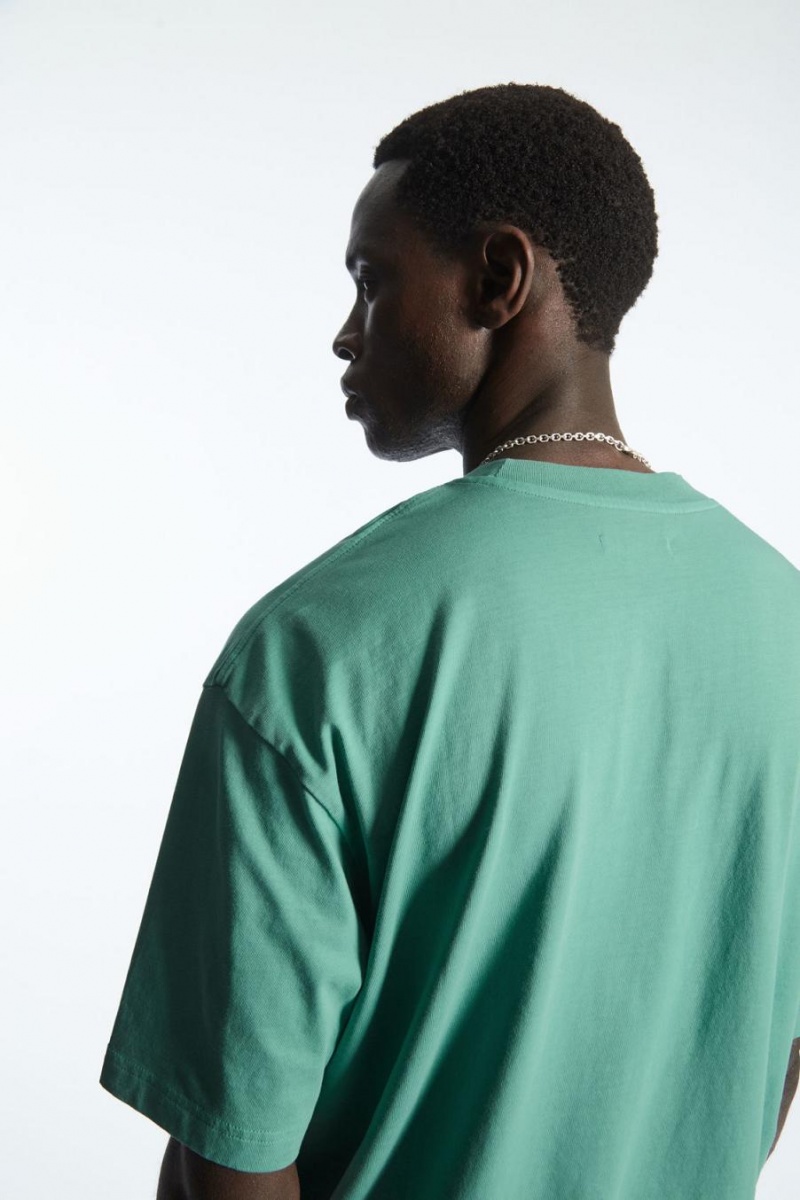 Tricou Barbati COS The Super Slouch Verzi | VZPLK-2396