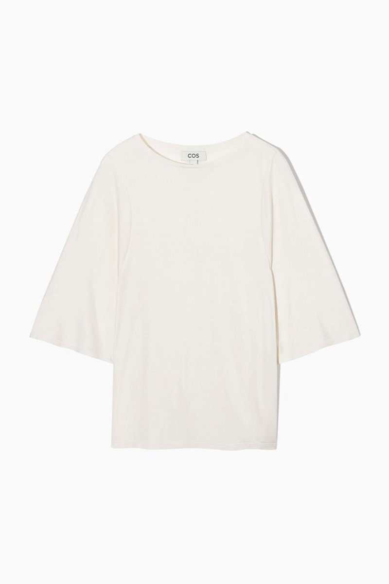 Tricou Dama COS Pure Mulberry Silk Albi | KIQCX-5624