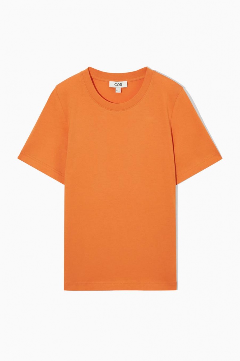 Tricou Dama COS Regular Fit Portocalii | OPCIY-0248