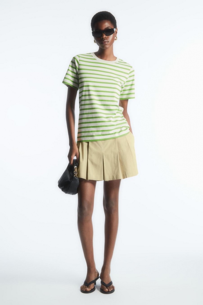 Tricou Dama COS Regular Fit Verzi | HPKLA-5326