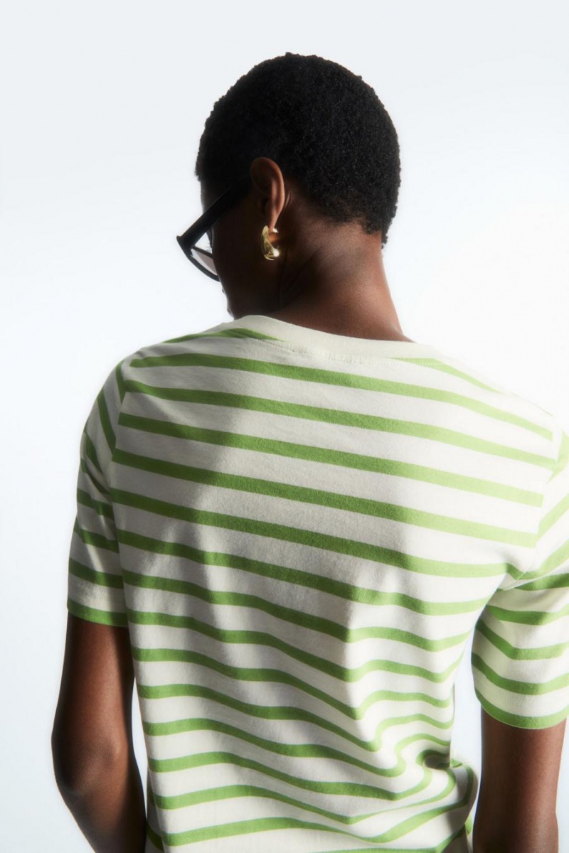 Tricou Dama COS Regular Fit Verzi | HPKLA-5326