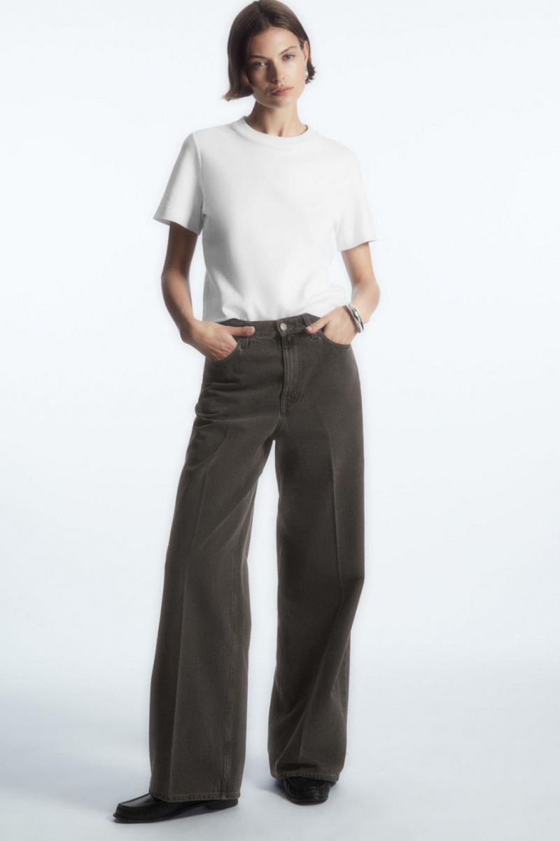Tricou Dama COS The Clean Cut Albi | TGSNJ-2738