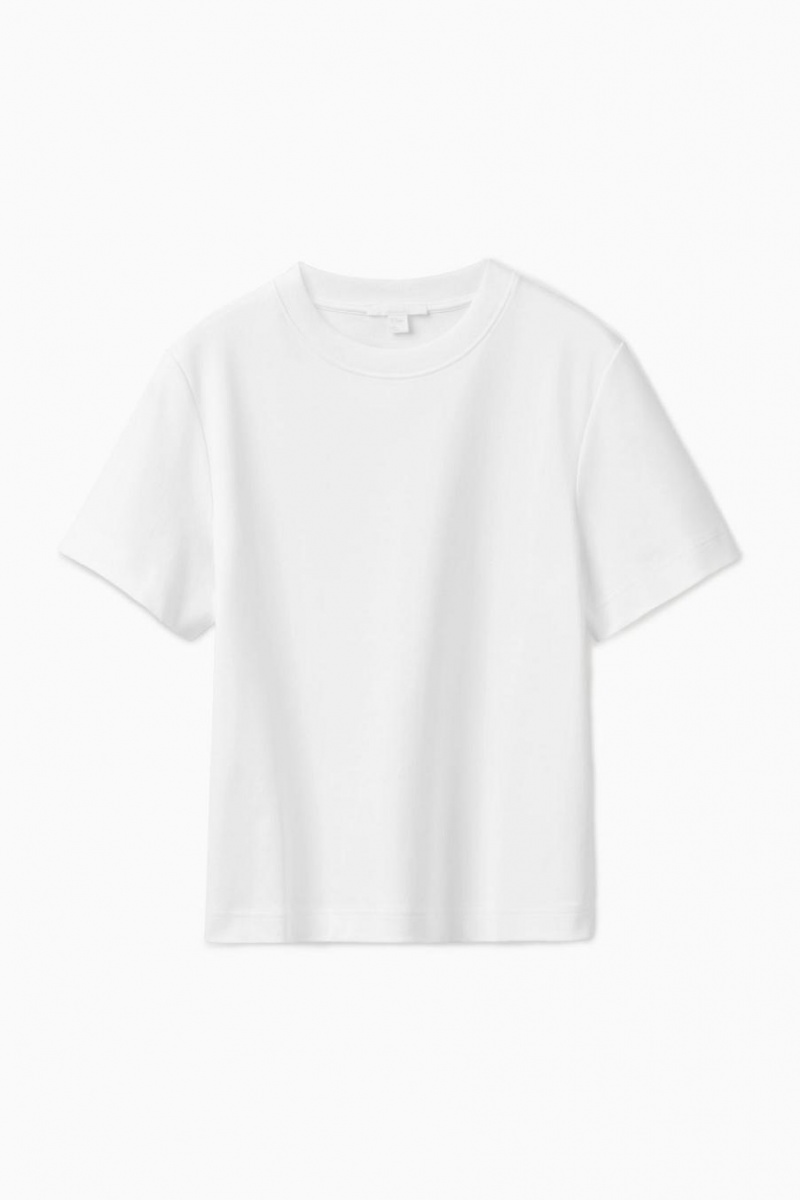 Tricou Dama COS The Clean Cut Albi | TGSNJ-2738