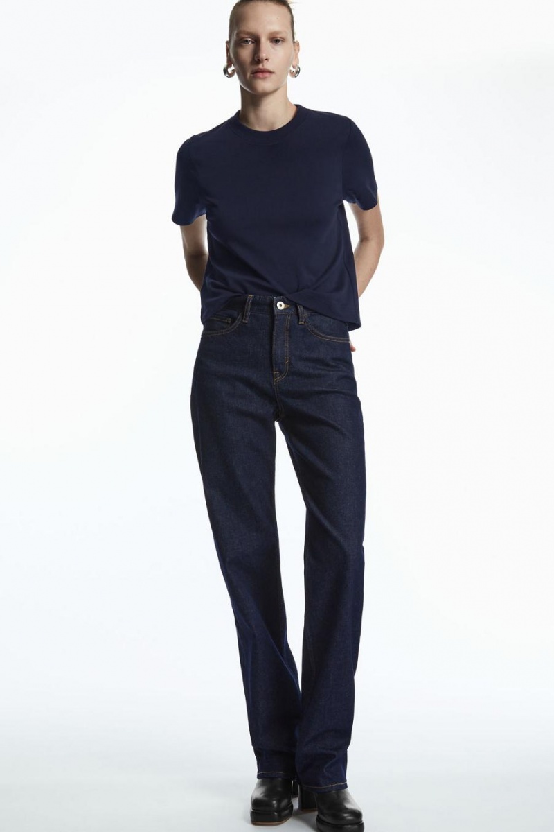 Tricou Dama COS The Clean Cut Bleumarin | GECMK-4659