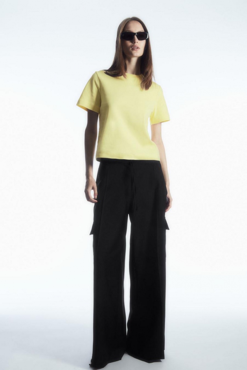 Tricou Dama COS The Clean Cut Galbeni | CZOYK-9614