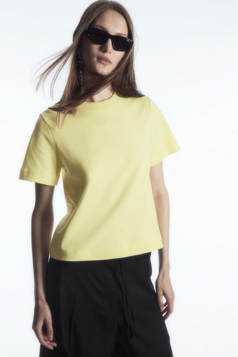 Tricou Dama COS The Clean Cut Galbeni | CZOYK-9614