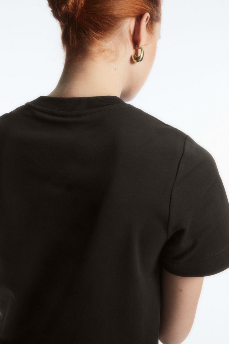 Tricou Dama COS The Clean Cut Maro Inchis | ZKXNS-8495