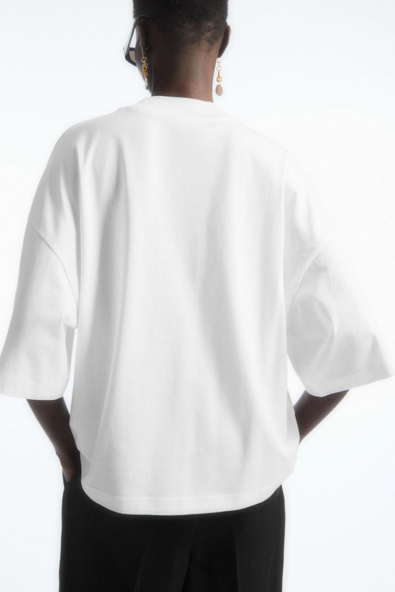 Tricou Dama COS The Full Volume Albi | JNHIG-4320