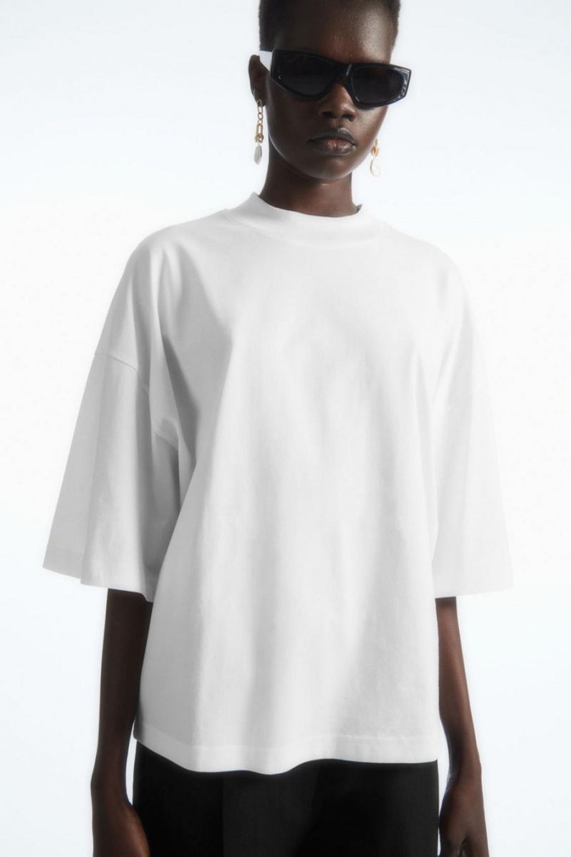 Tricou Dama COS The Full Volume Albi | JNHIG-4320