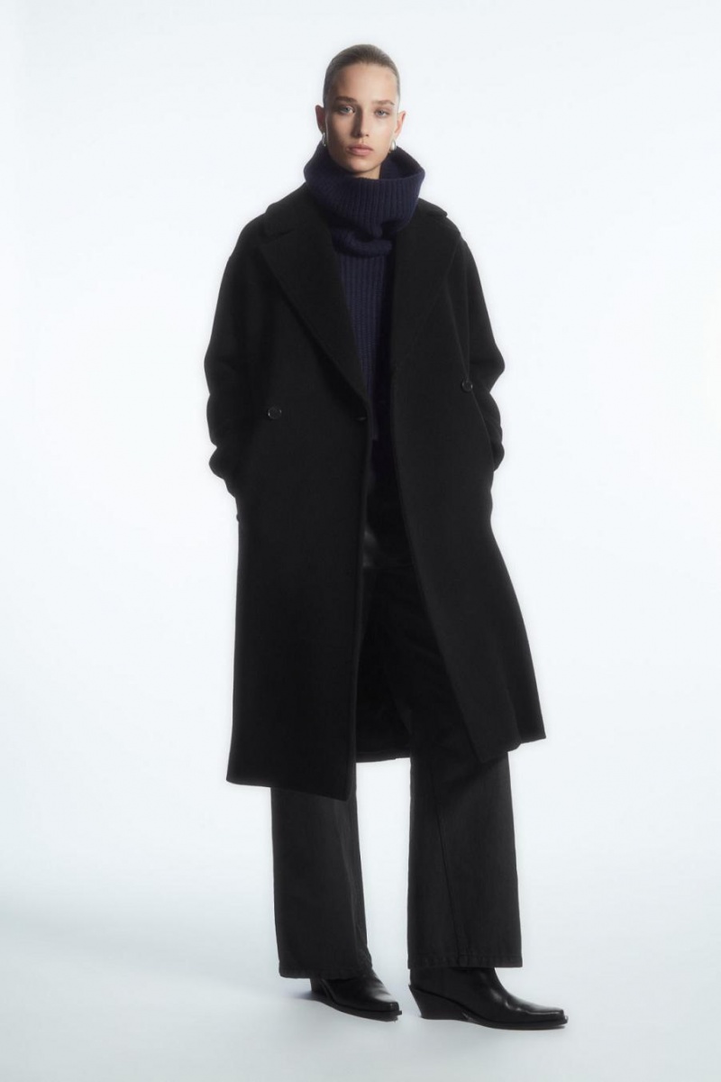 Vesta Dama COS Grosolan Pure Cashmere Open-side Bleumarin | BAHPI-6875